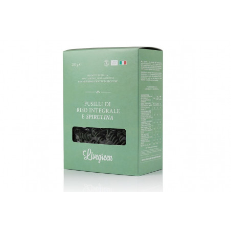 Fusilli di Riso integrale e Spirulina - Livegreen