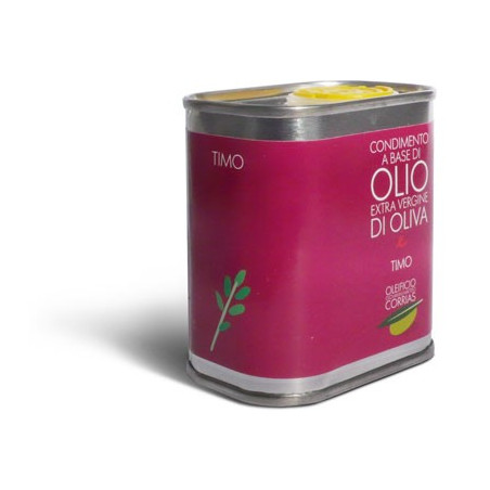 Olio extra vergine di oliva e timo - Oleificio Corrias